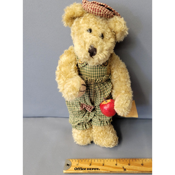 Miss Elles Artisaa Flair Collection Bear Plush Jointed School Student 11" Tag - Picture 12 of 12